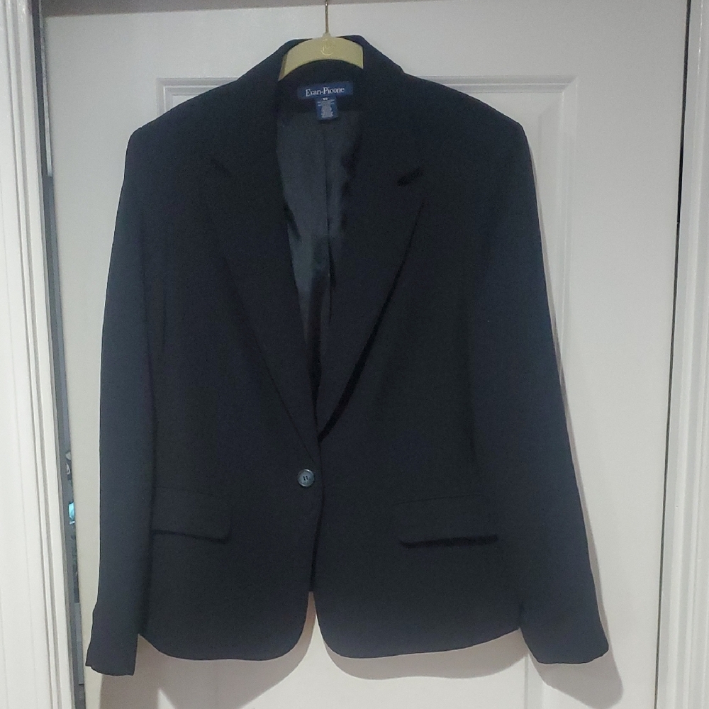 Evan-Picone Navy Blue Jacket